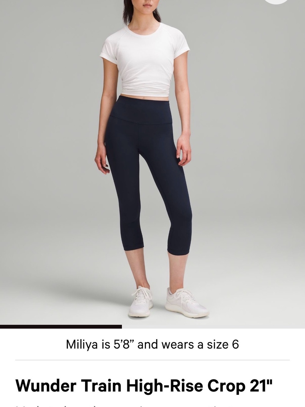 lululemon athletica High-Rise Crop Capri Leggings - Black